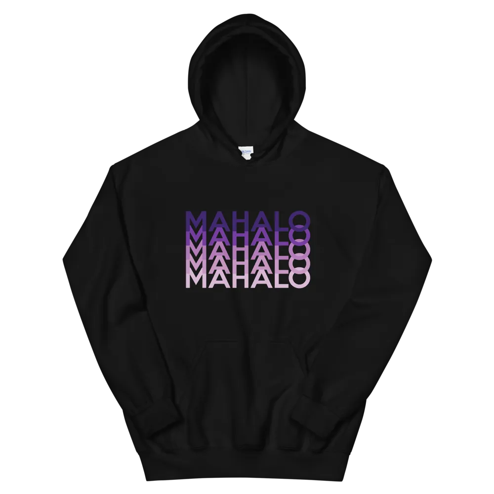 Purple Mahalo Repeat *ADULT HOODIE*