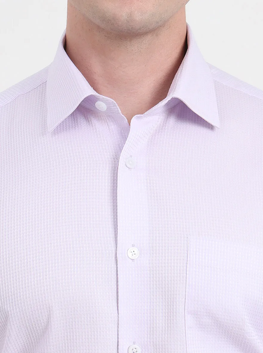 Purple Solid Regular Fit Formal Shirt | JadeBlue