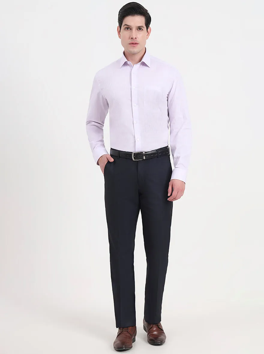 Purple Solid Regular Fit Formal Shirt | JadeBlue