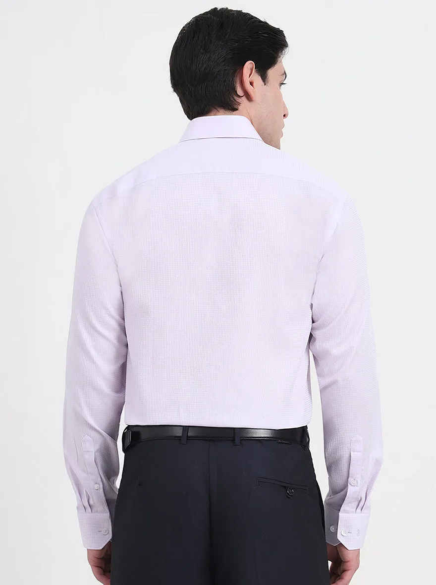 Purple Solid Regular Fit Formal Shirt | JadeBlue