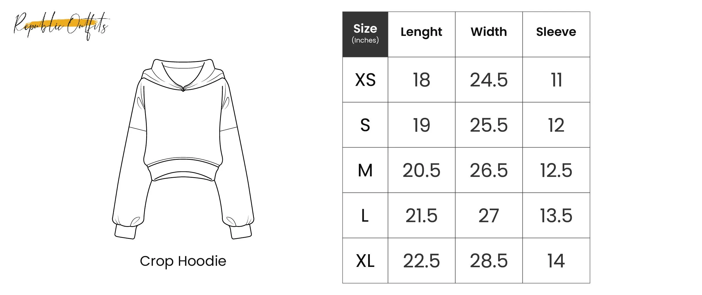 Raglan Cropped Hoodies