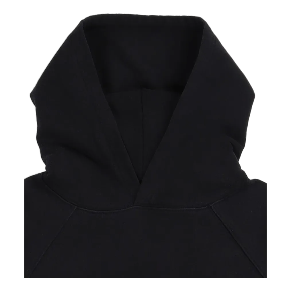 Raglan-sleeve Hood Sweat Black Ozone