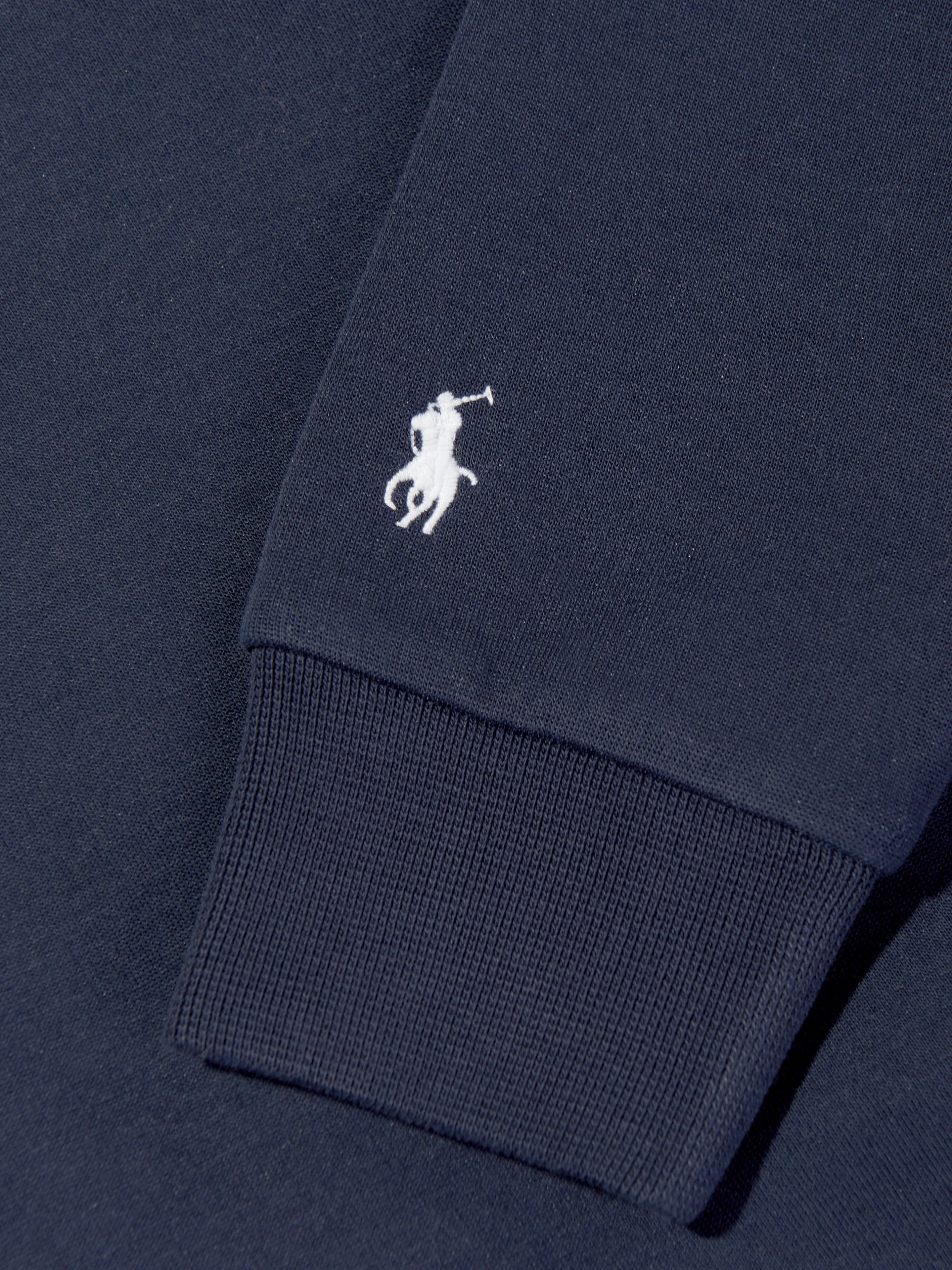 Ralph Lauren Boys Logo Tech Hoodie in Navy