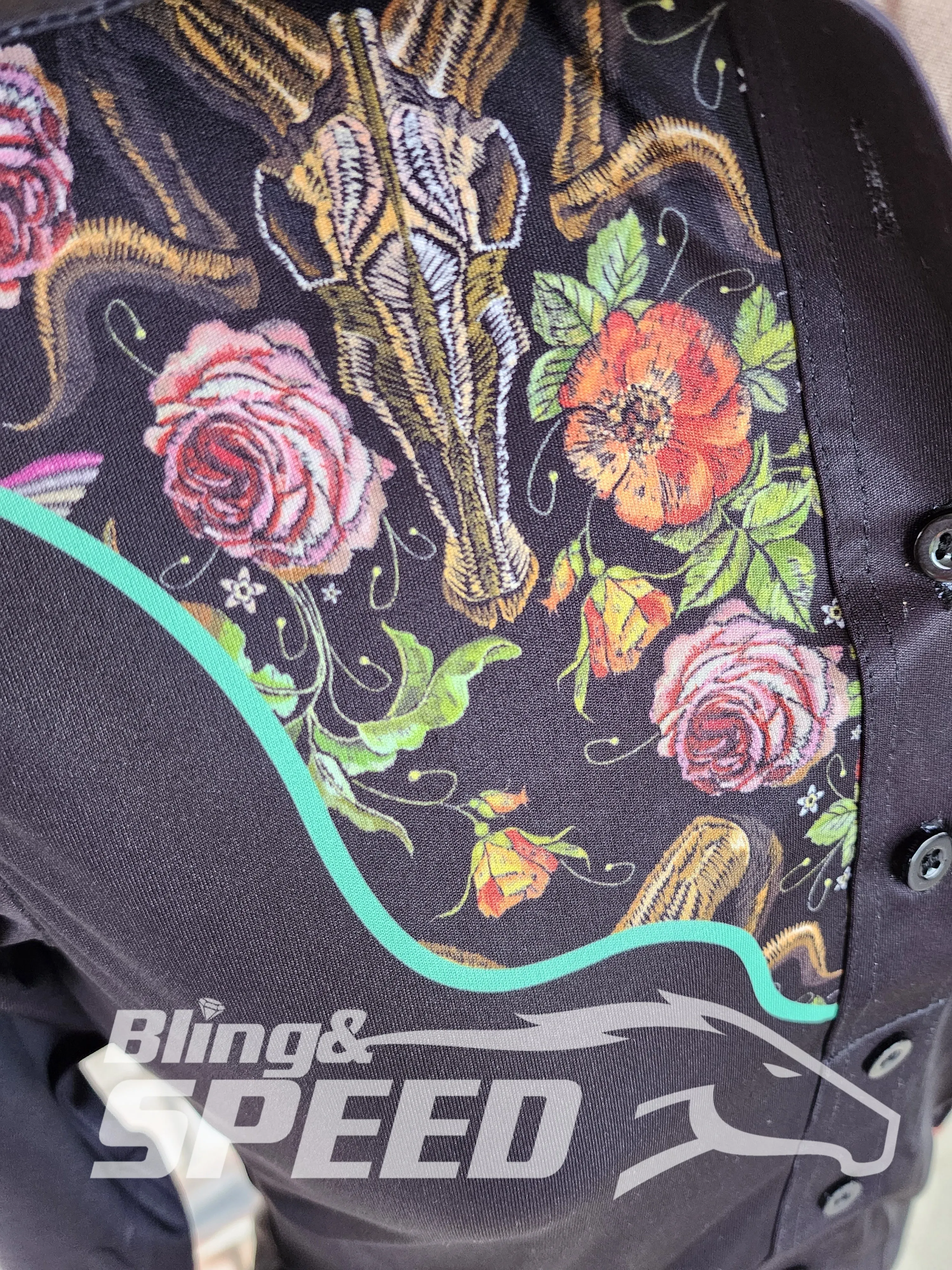 Ram Skull & Flowers Arena Shirt