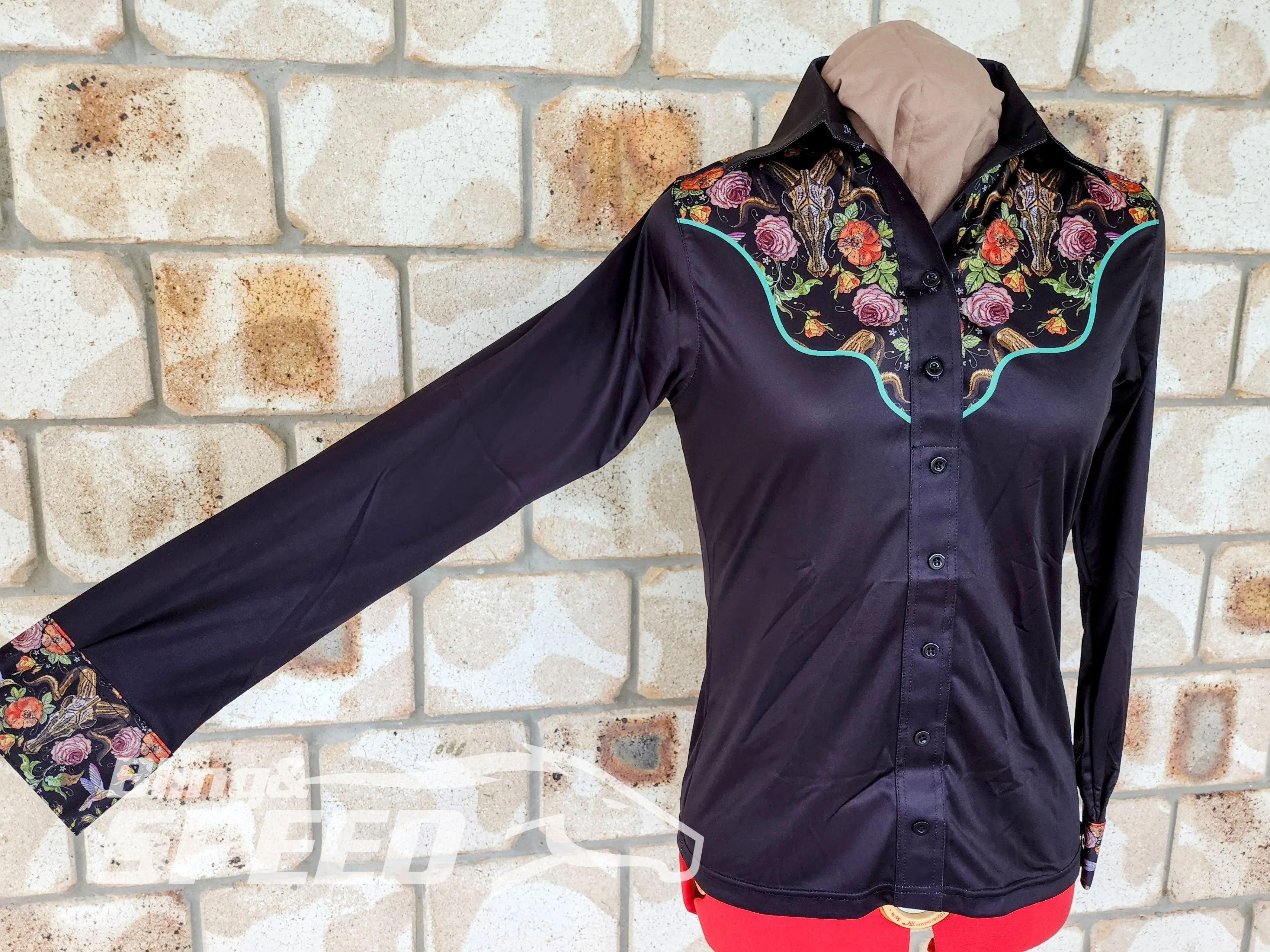 Ram Skull & Flowers Arena Shirt