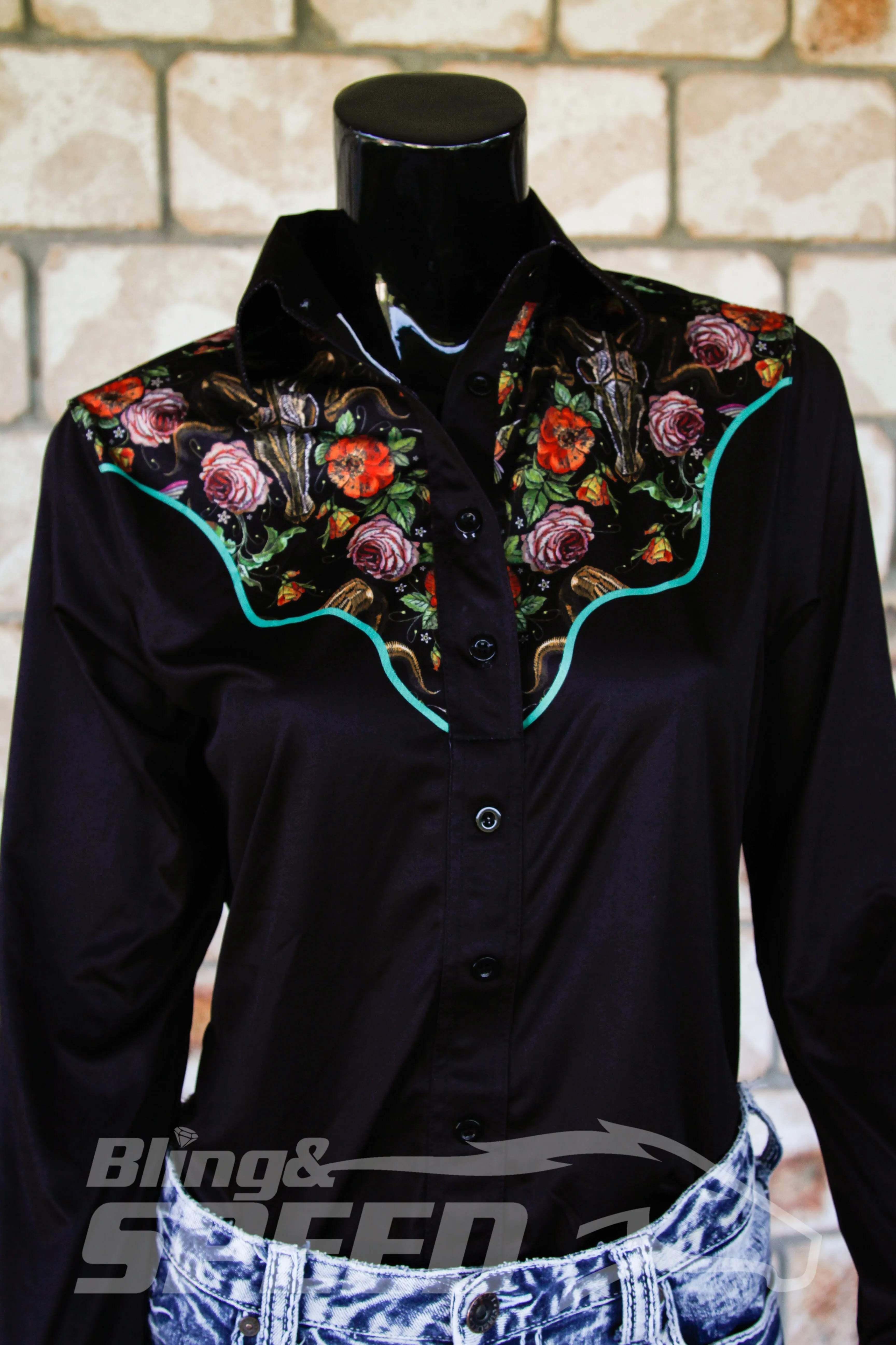 Ram Skull & Flowers Arena Shirt