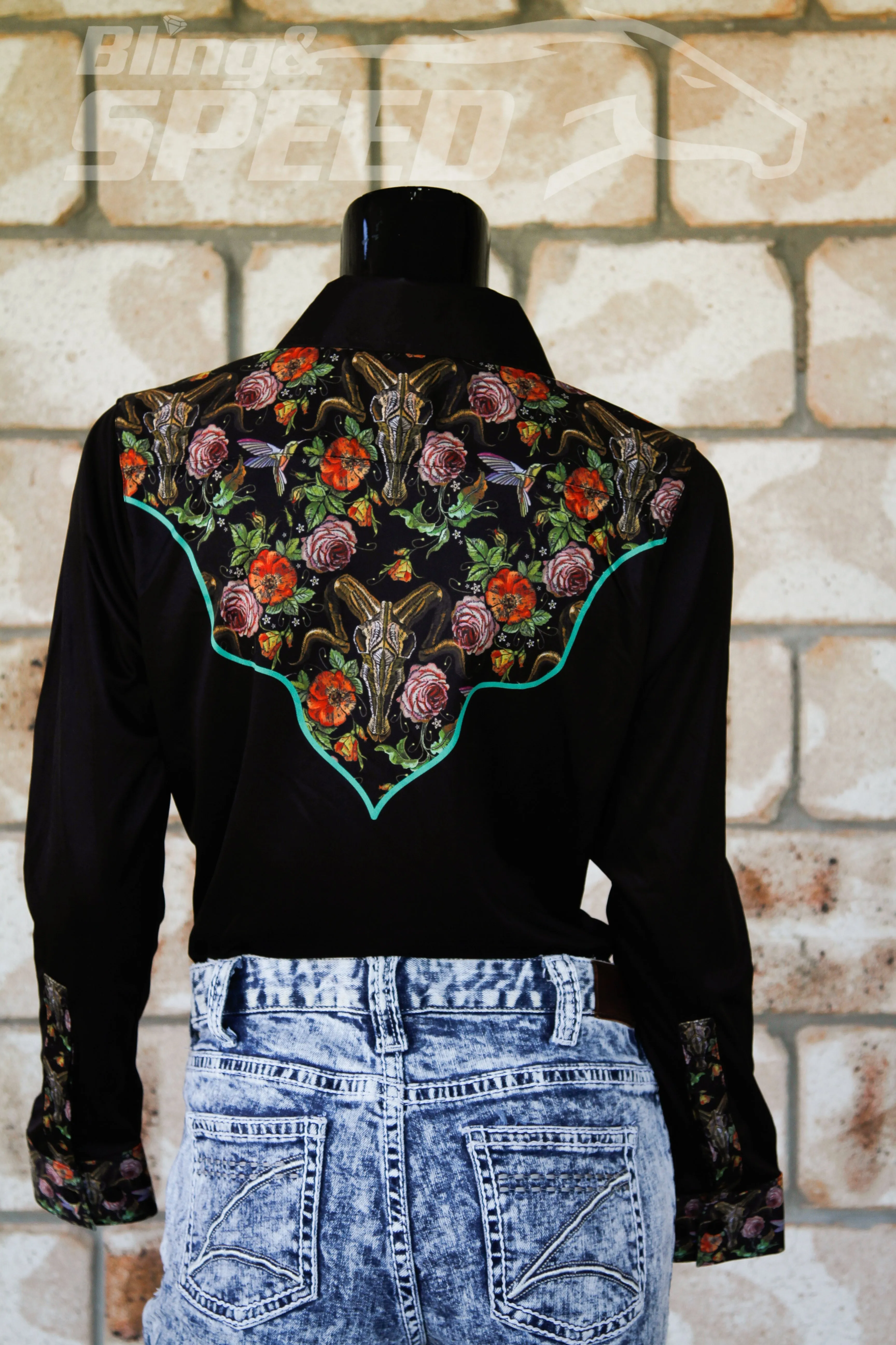 Ram Skull & Flowers Arena Shirt