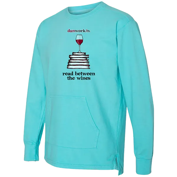 Read Between The Wines French Terry Unisex Pouch Pocket