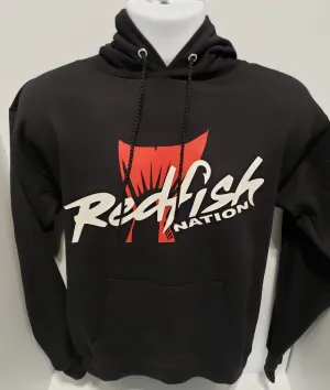 Redfish Nation Winter Heavy Cotton Hoodies - Black