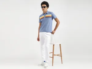 Regular Fit Polo Neck Printed T-Shirts