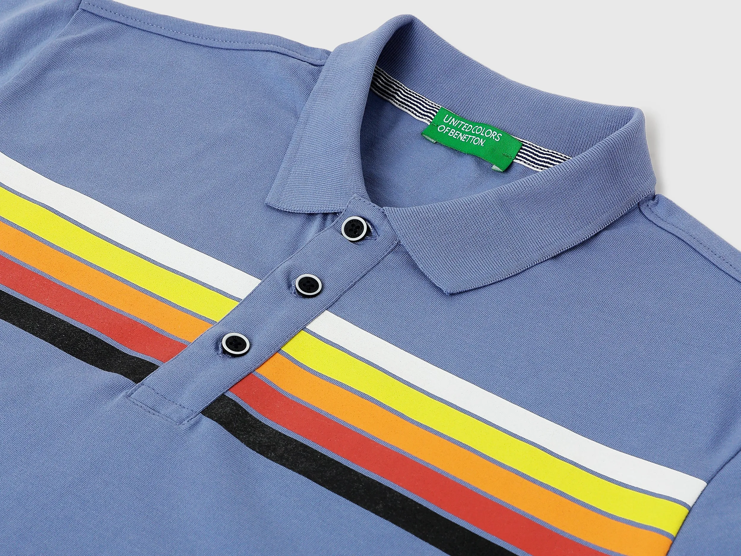 Regular Fit Polo Neck Printed T-Shirts