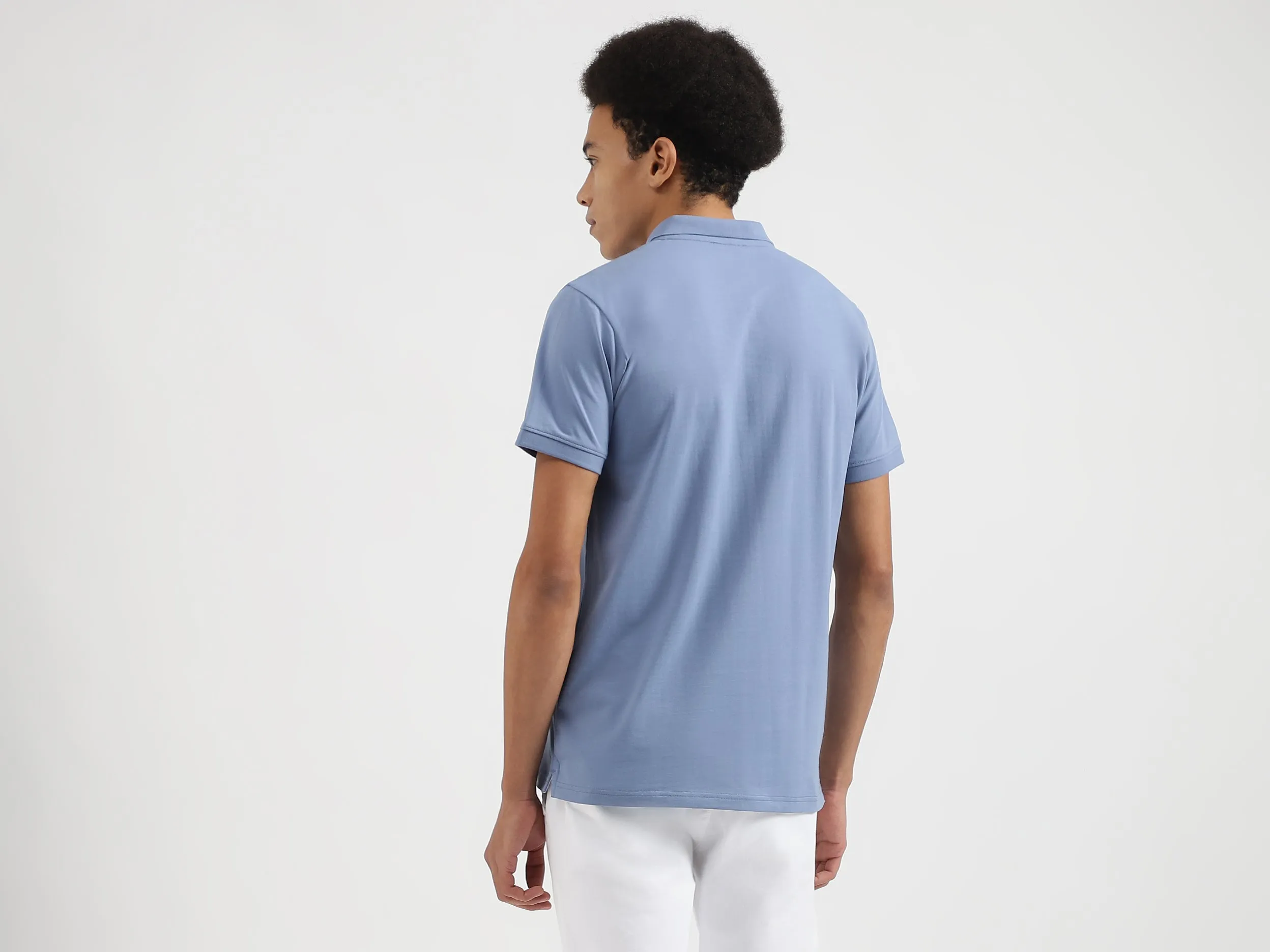 Regular Fit Polo Neck Printed T-Shirts