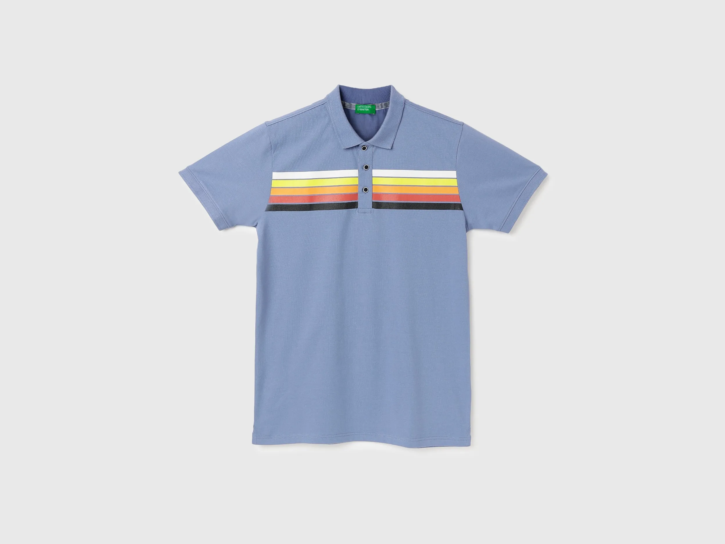 Regular Fit Polo Neck Printed T-Shirts