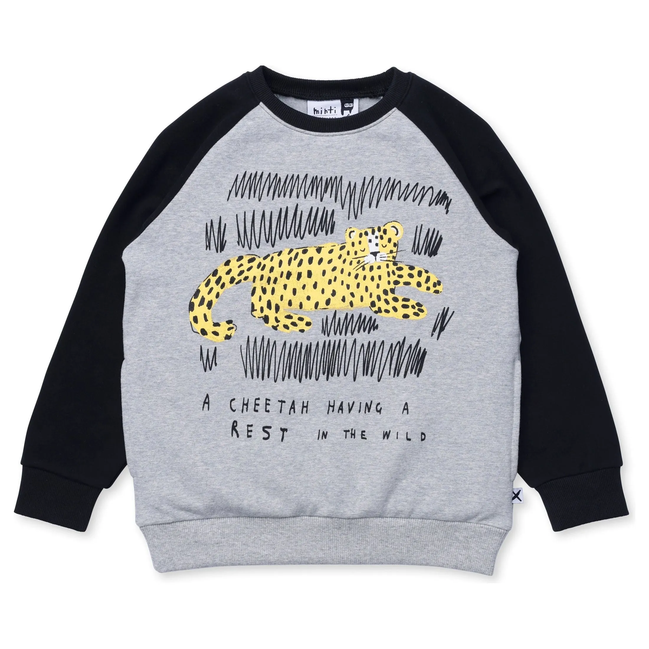 Relaxing Cheetah Furry Crew - Grey Marle