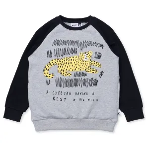 Relaxing Cheetah Furry Crew - Grey Marle