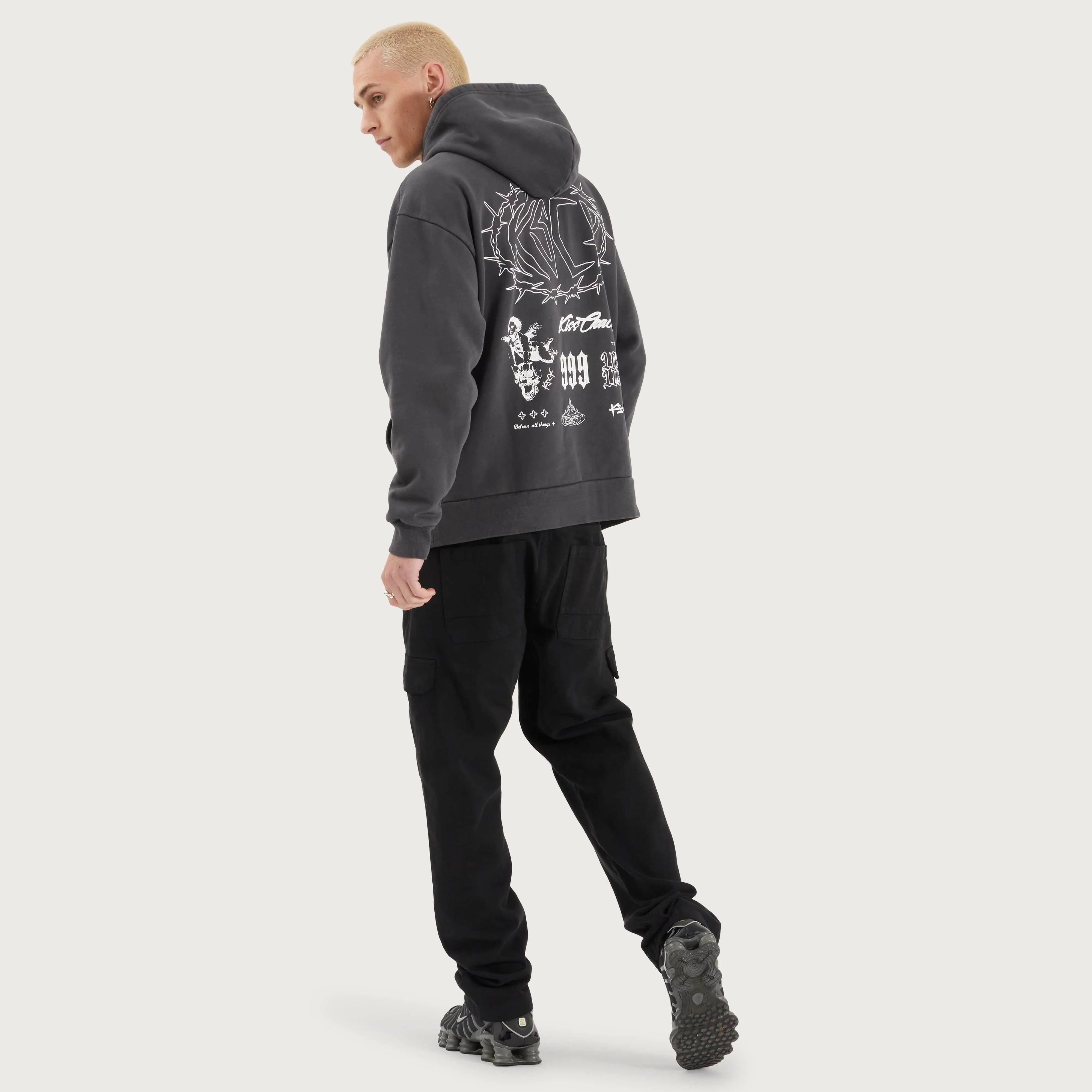 Riftborne Heavy Relaxed Hoodie Pigment Asphalt