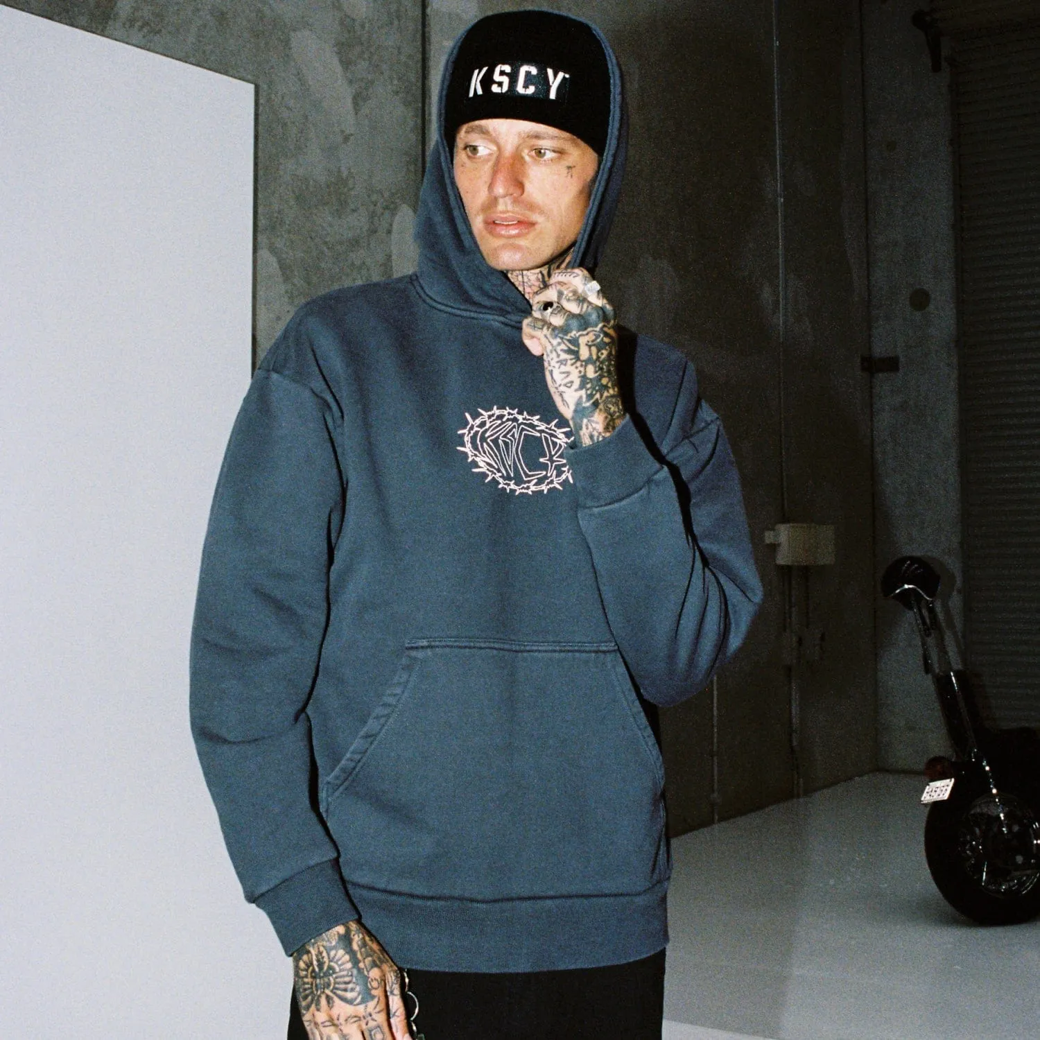 Riftborne Heavy Relaxed Hoodie Pigment Asphalt