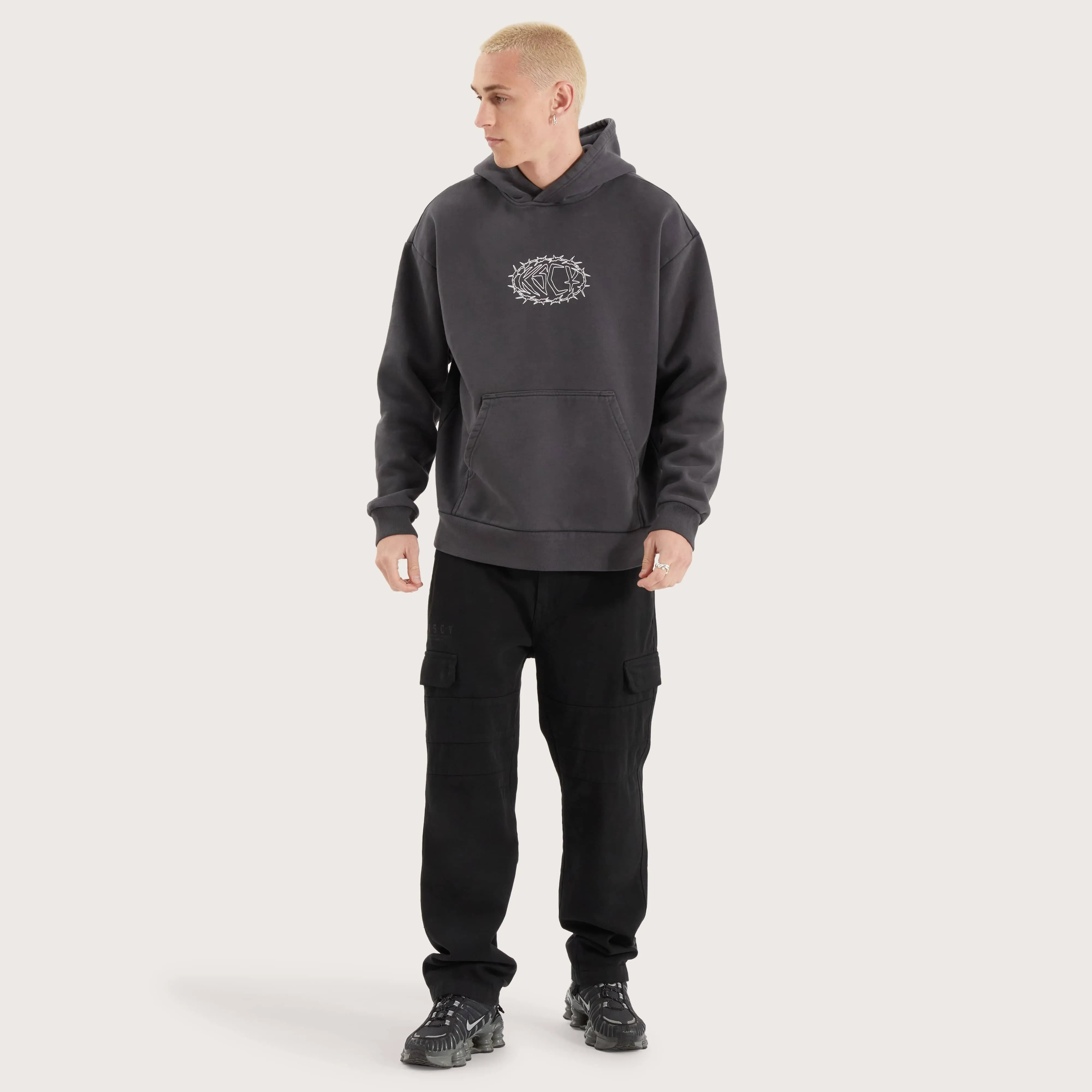 Riftborne Heavy Relaxed Hoodie Pigment Asphalt