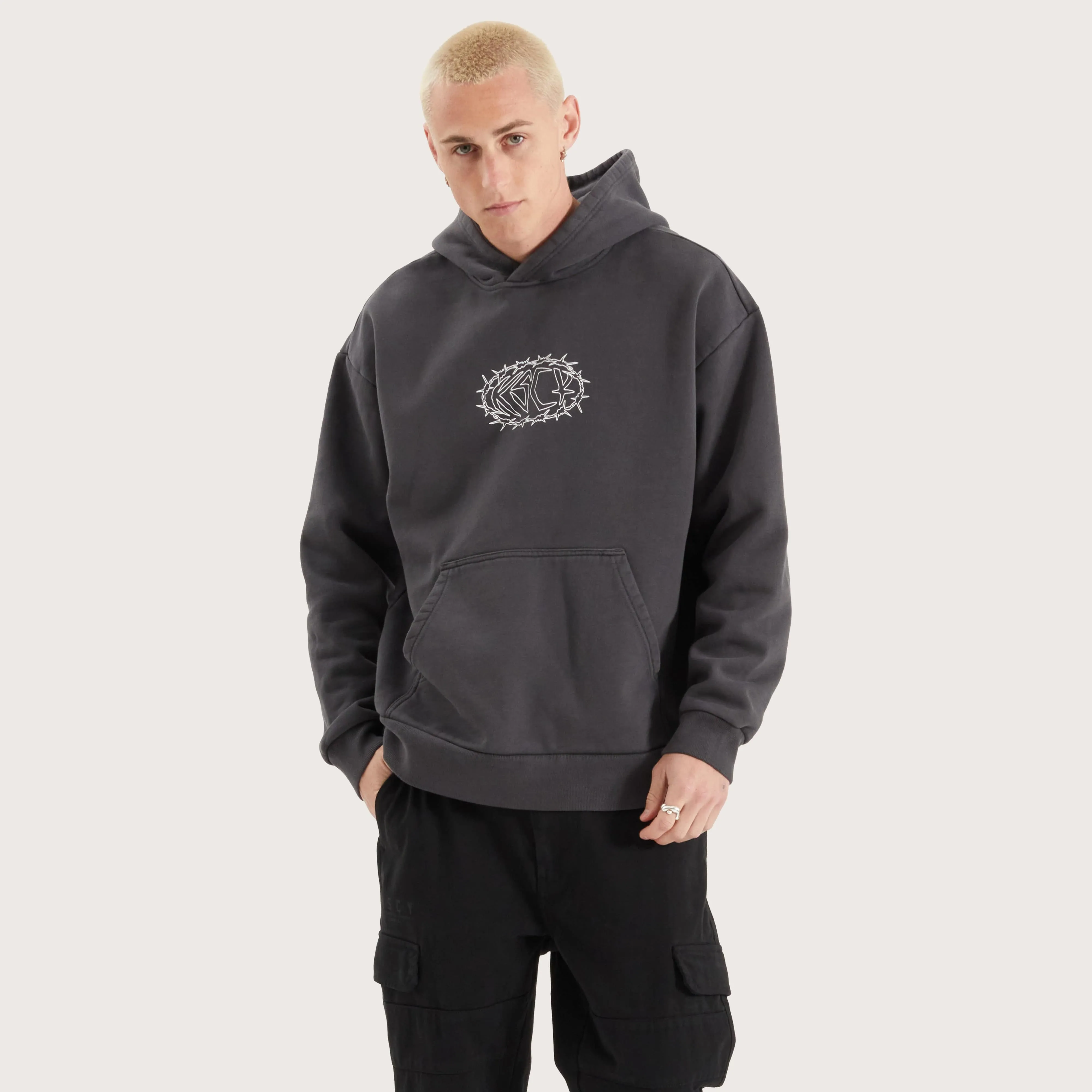 Riftborne Heavy Relaxed Hoodie Pigment Asphalt