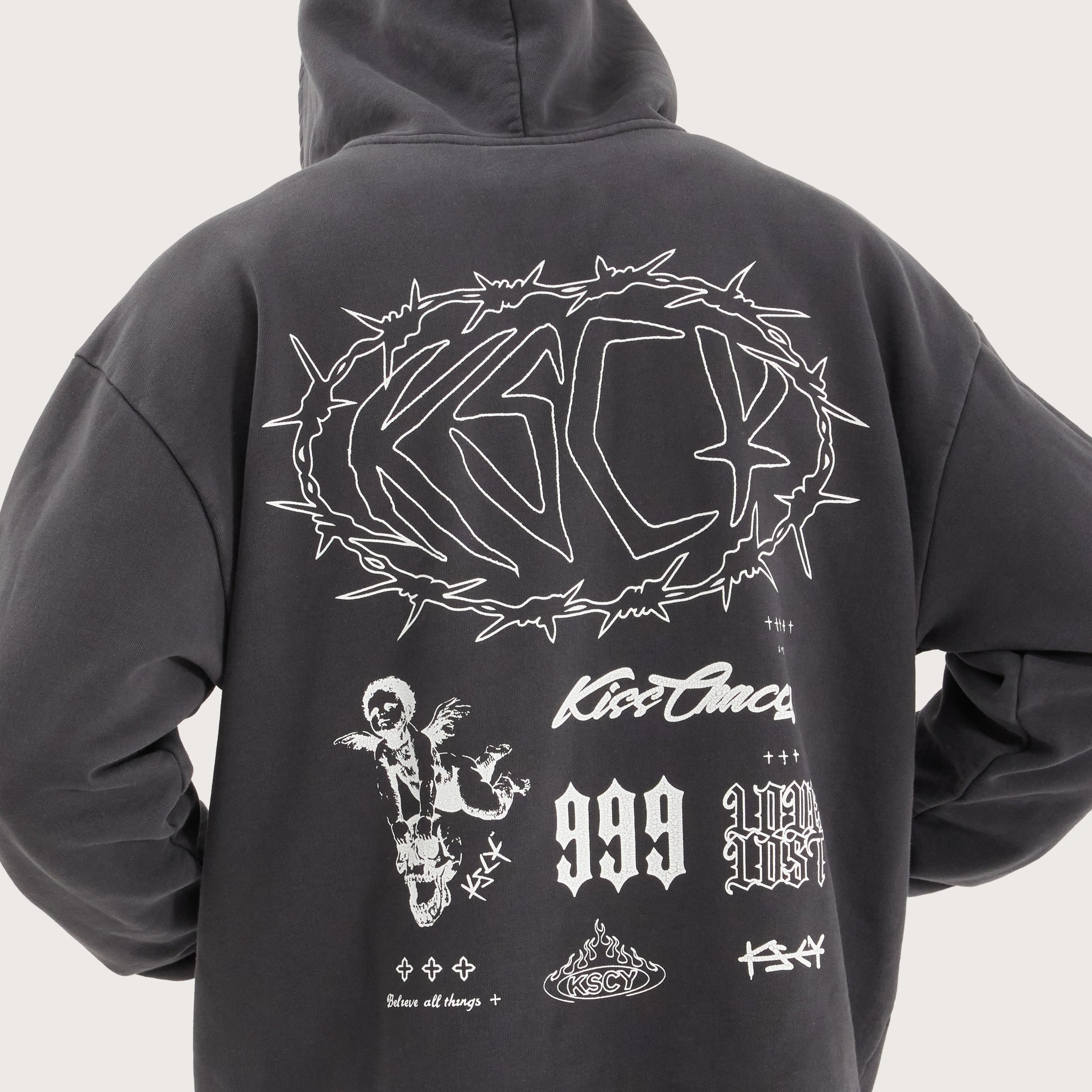 Riftborne Heavy Relaxed Hoodie Pigment Asphalt