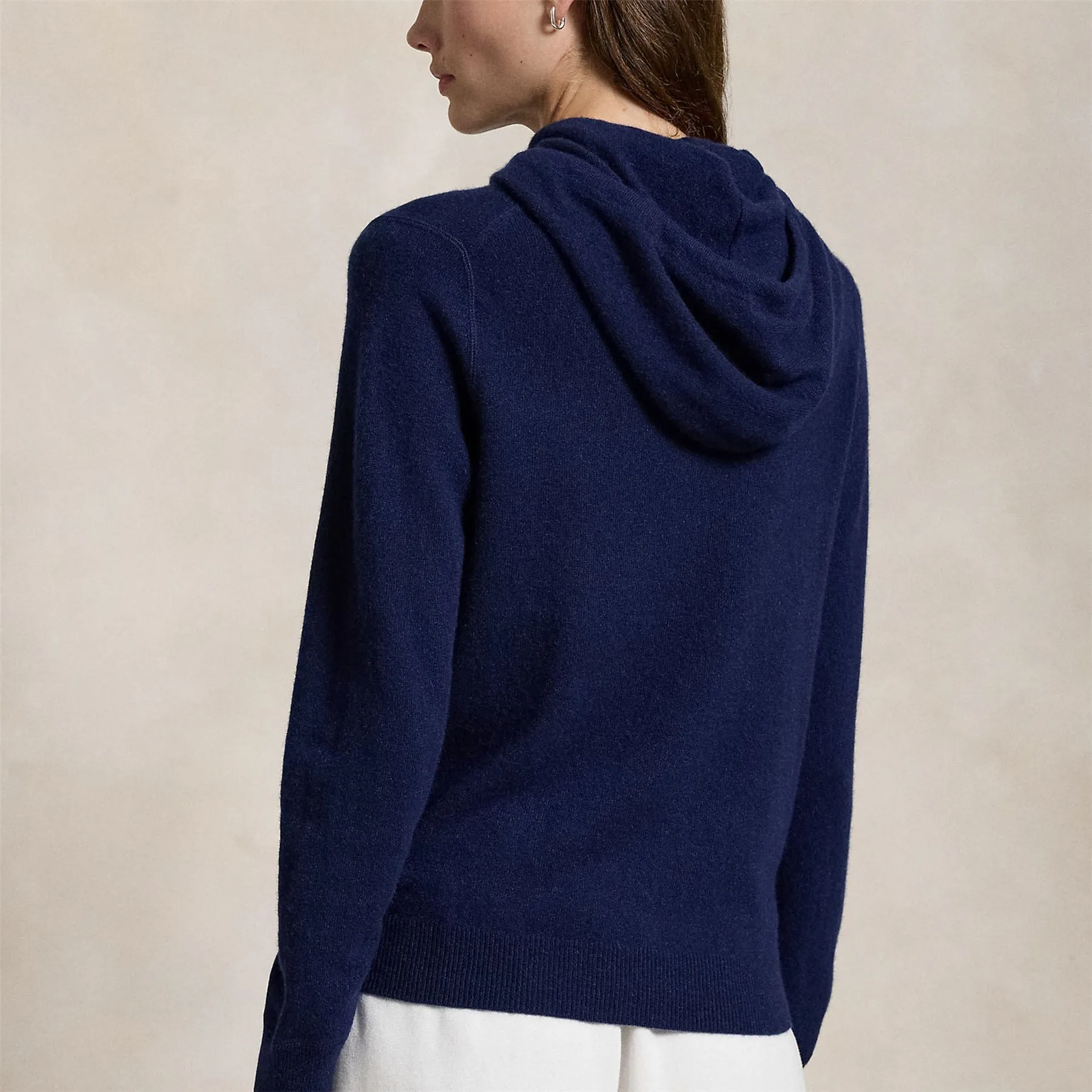 RLX Cashmere Hoodie Refined Navy