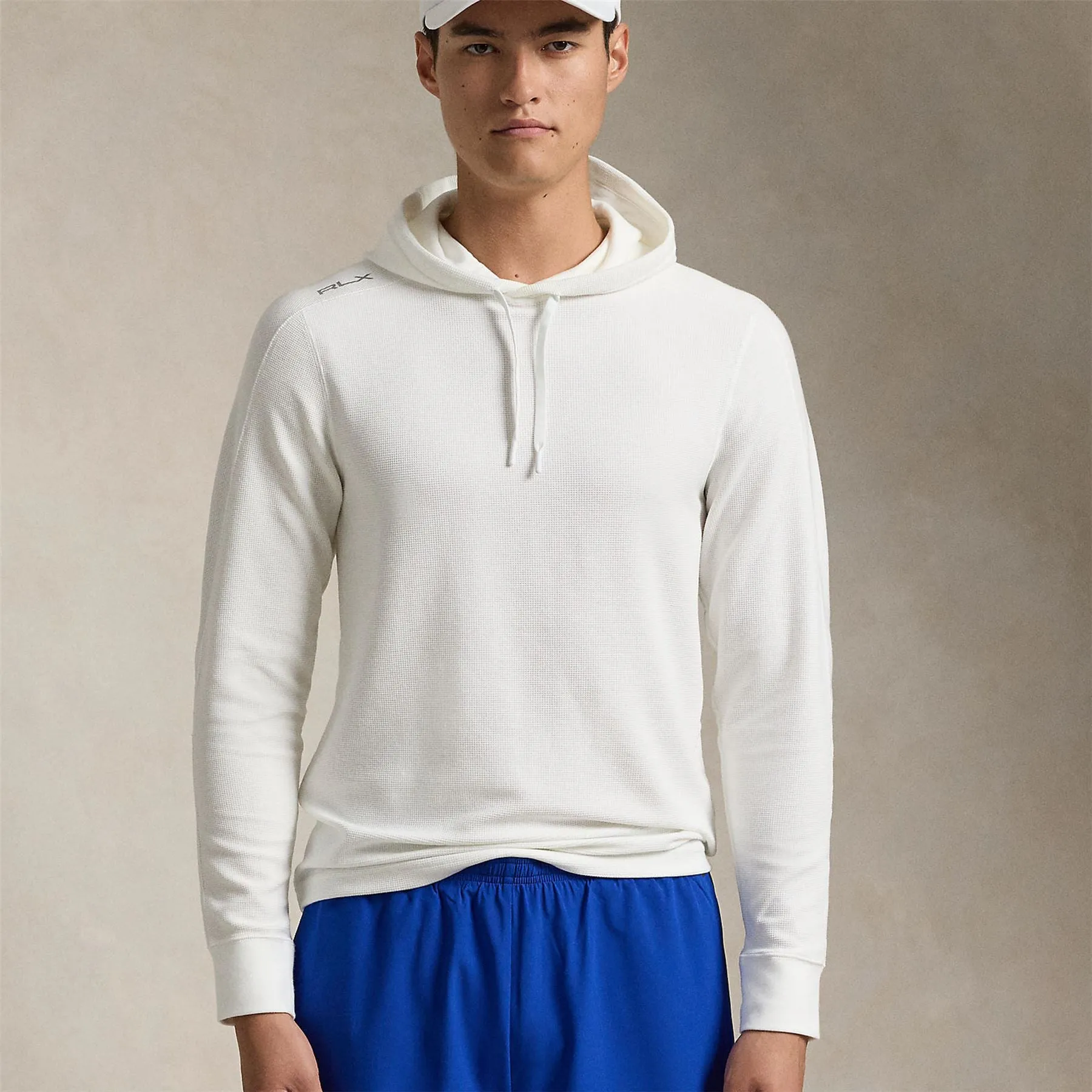 RLX Tech Waffle Hoodie Ceramic White