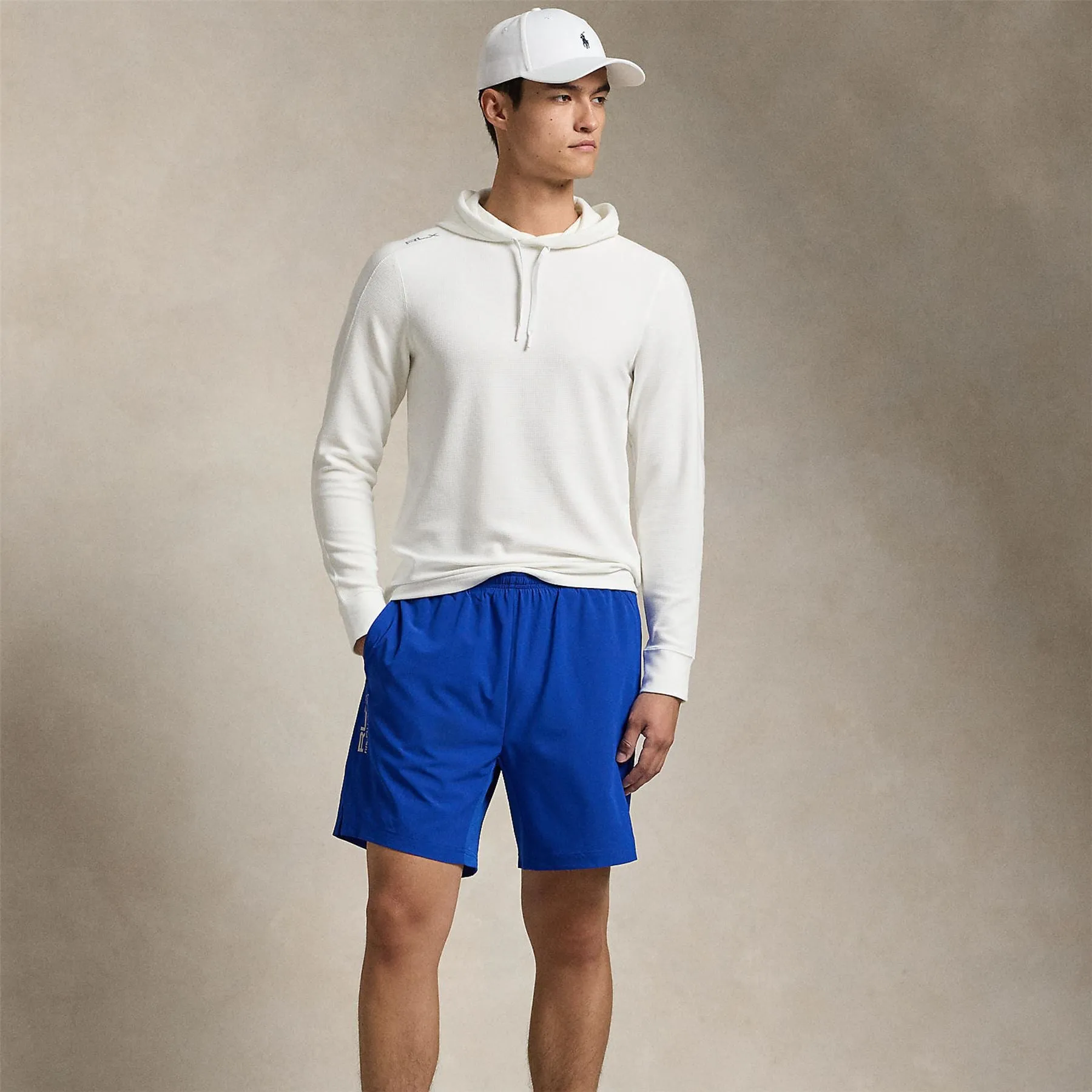 RLX Tech Waffle Hoodie Ceramic White
