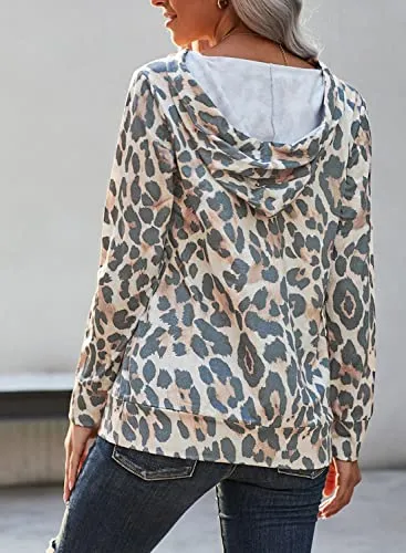 ROSKIKI Women's Animal Print Hoodie