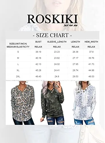 ROSKIKI Women's Animal Print Hoodie