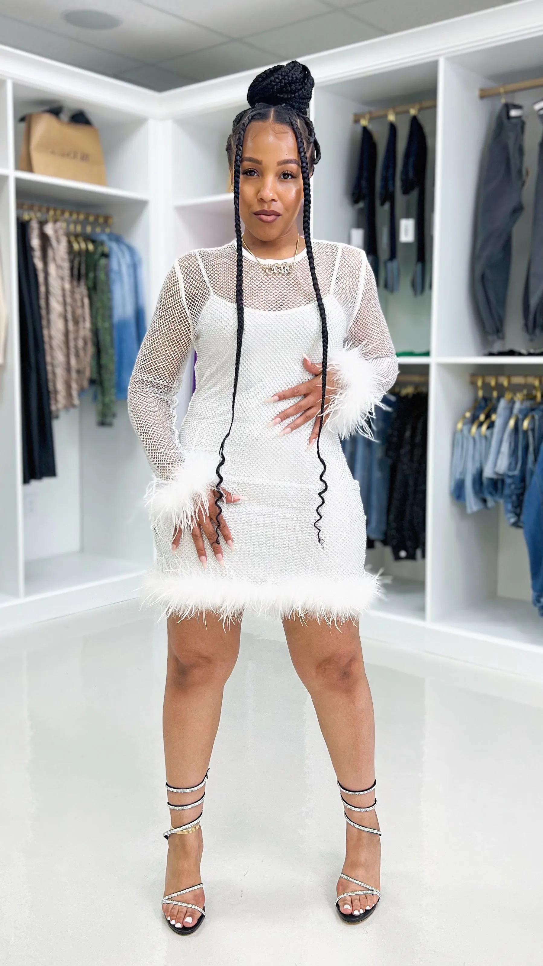 Rufflin' Feathers Dress