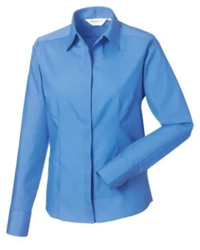 Russell Collection Ladies L/SL Poplin-924F