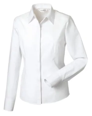 Russell Collection Ladies L/SL Poplin-924F