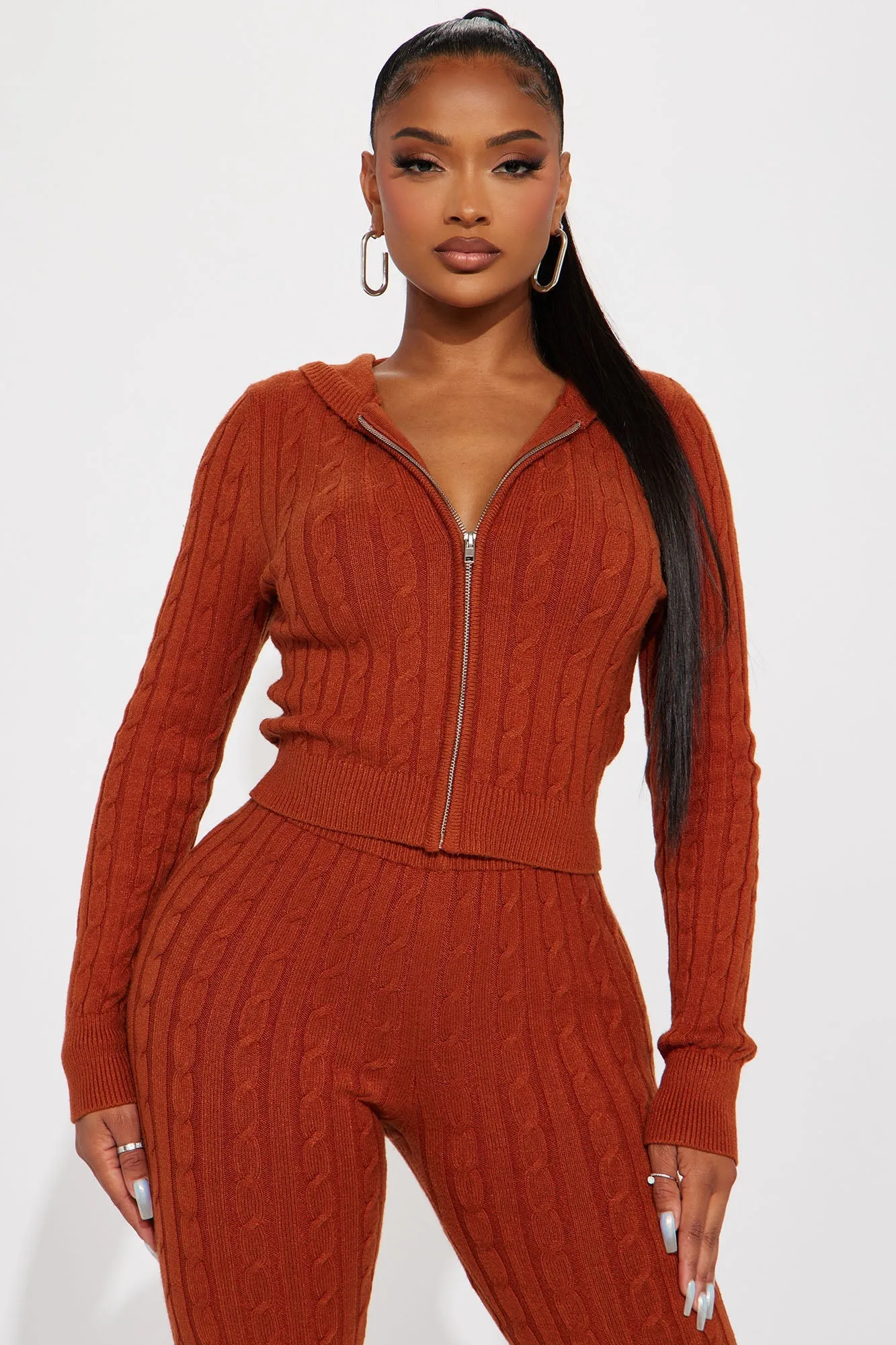 Rylee Sweater Legging Set - Rust