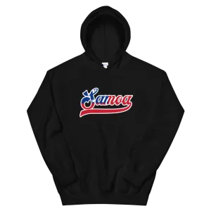 Samoa 685 - Flag with White Border (front/back)  *ADULT HOODIE*