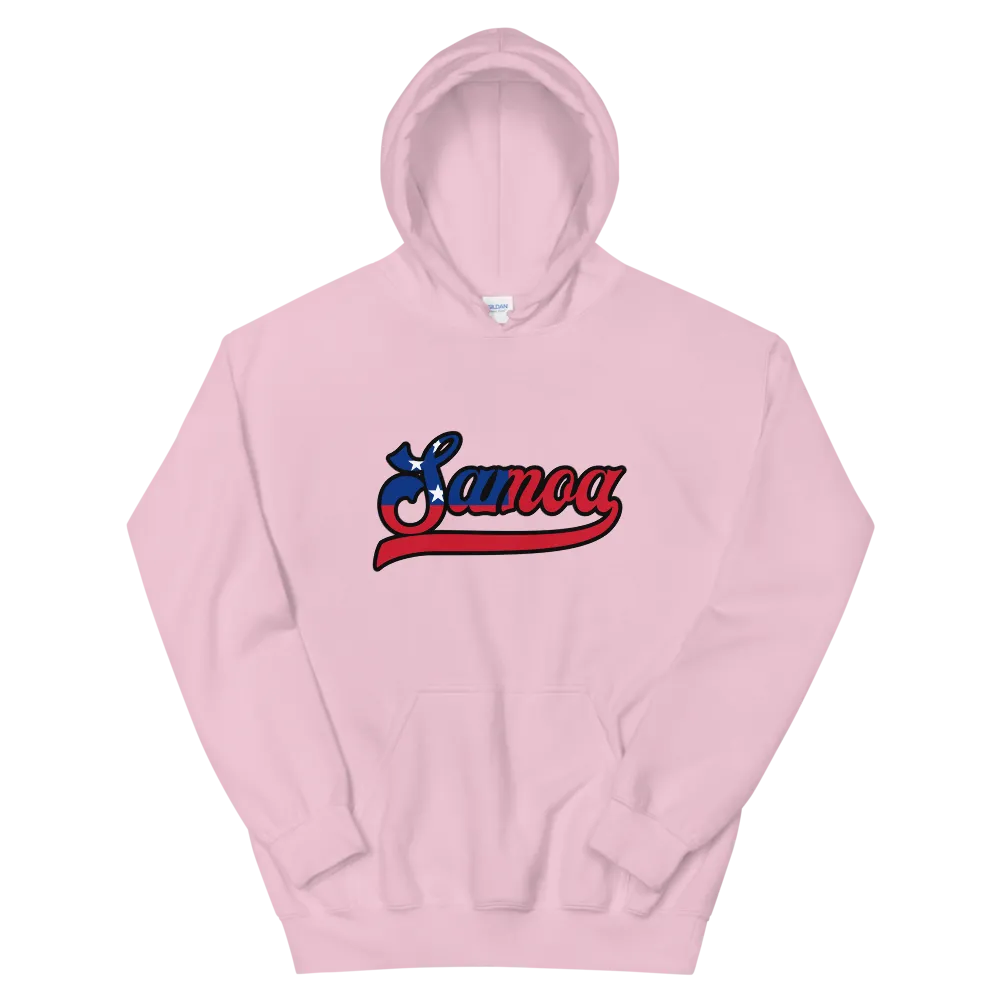 Samoa Script ~ Flag with Black Border *ADULT HOODIE*