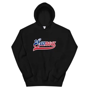 Samoa Script ~ Flag with White Border *ADULT HOODIE*