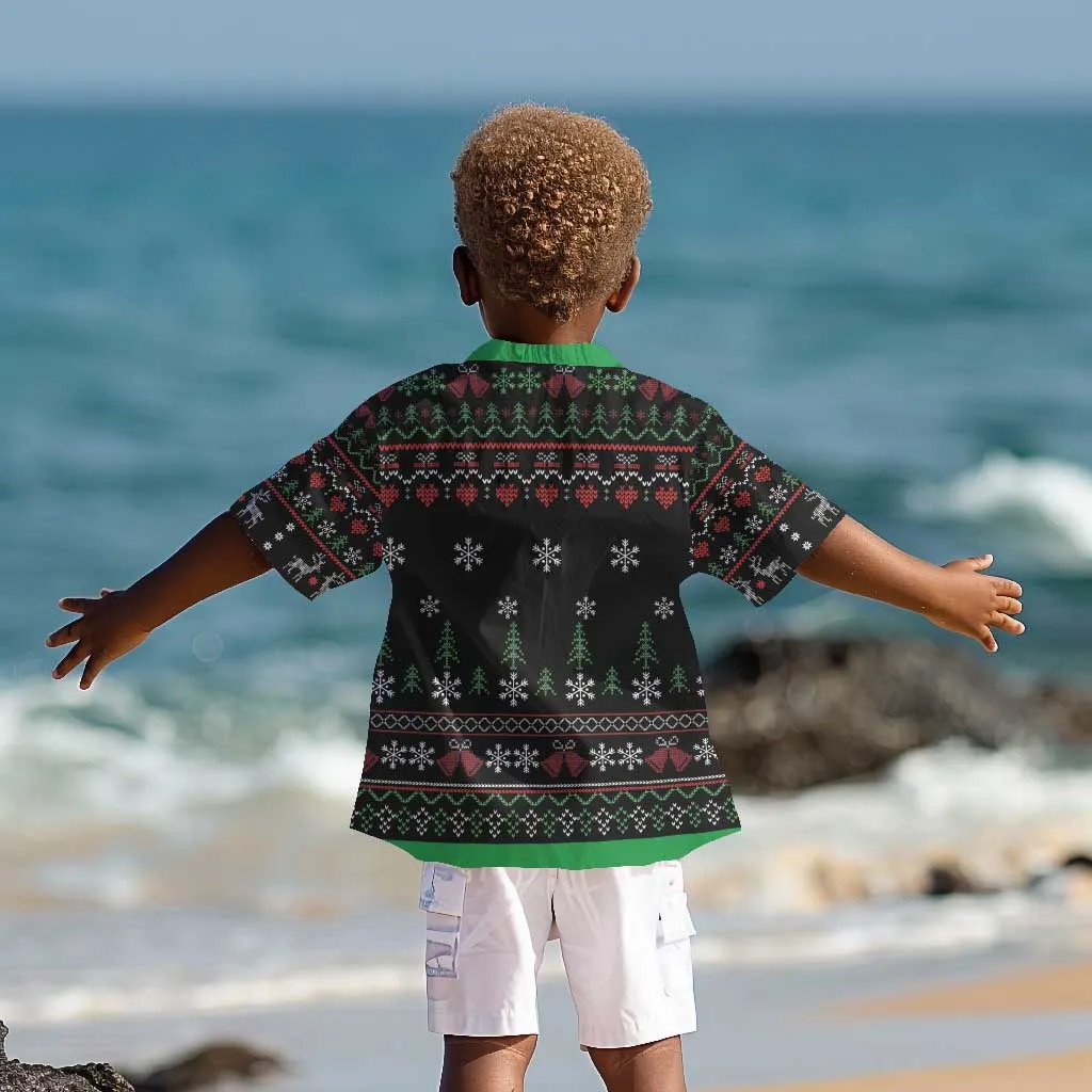 Santa Claus African Christmas Kid Hawaiian Shirt Traditional Costume DT03