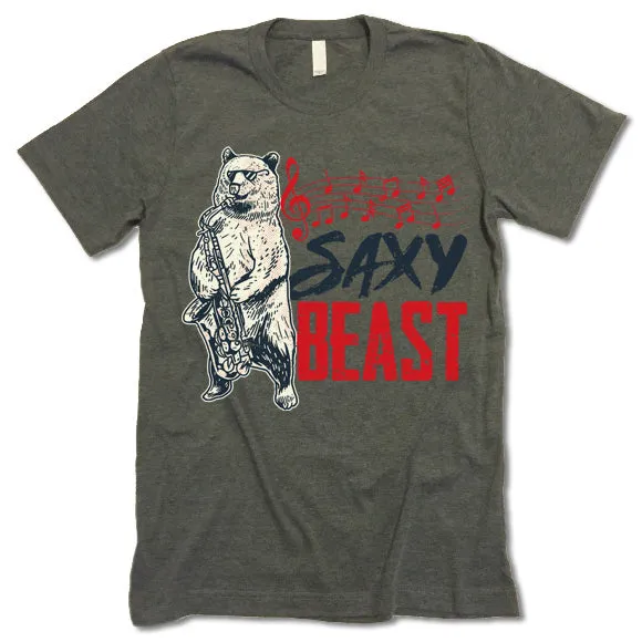 Saxy Beast Saxophone T Shirt