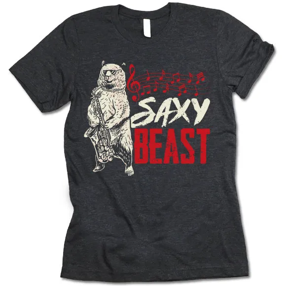 Saxy Beast Saxophone T Shirt