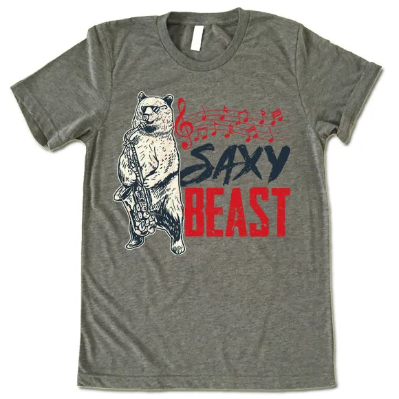 Saxy Beast Saxophone T Shirt