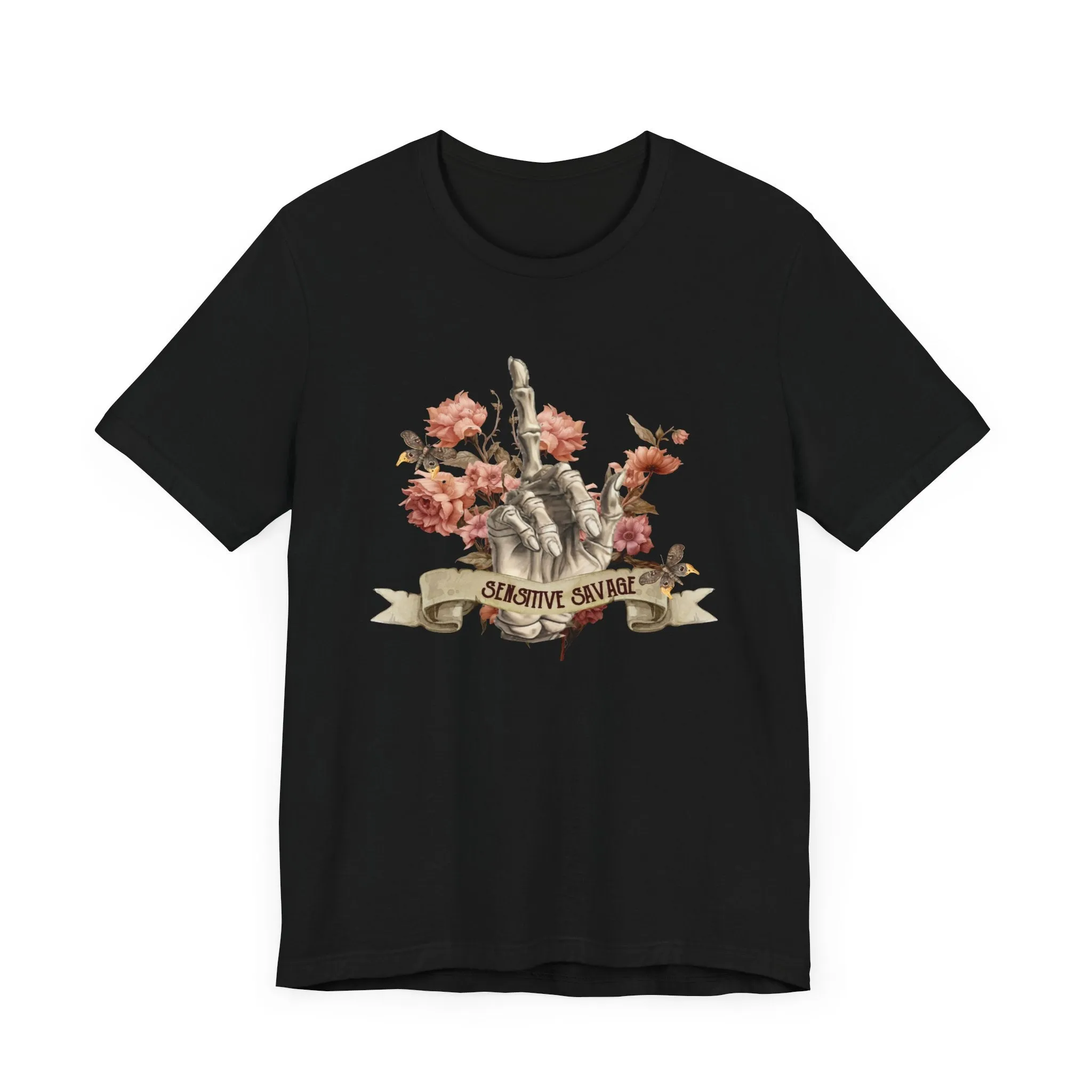 Sensitive savage skeleton Unisex Jersey Short Sleeve Tee