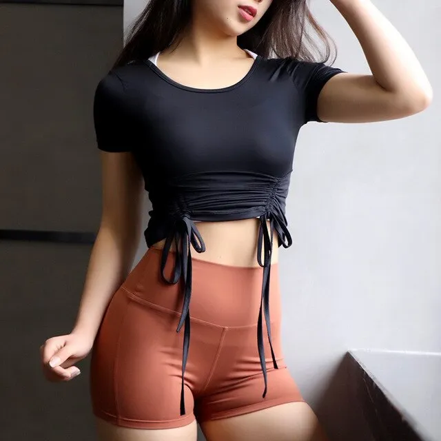 Sexy Strap Yoga T-Shirts