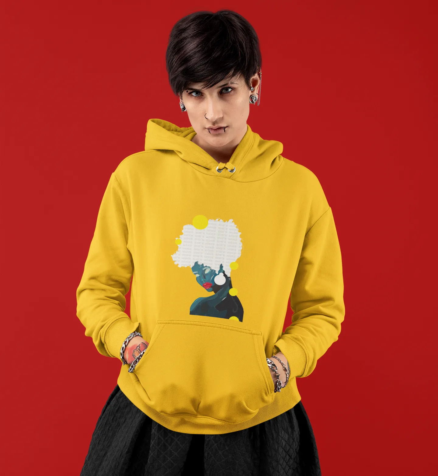 SHE'S WOKE - Unisex Heavy Blend™ Hooded Sweatshirt