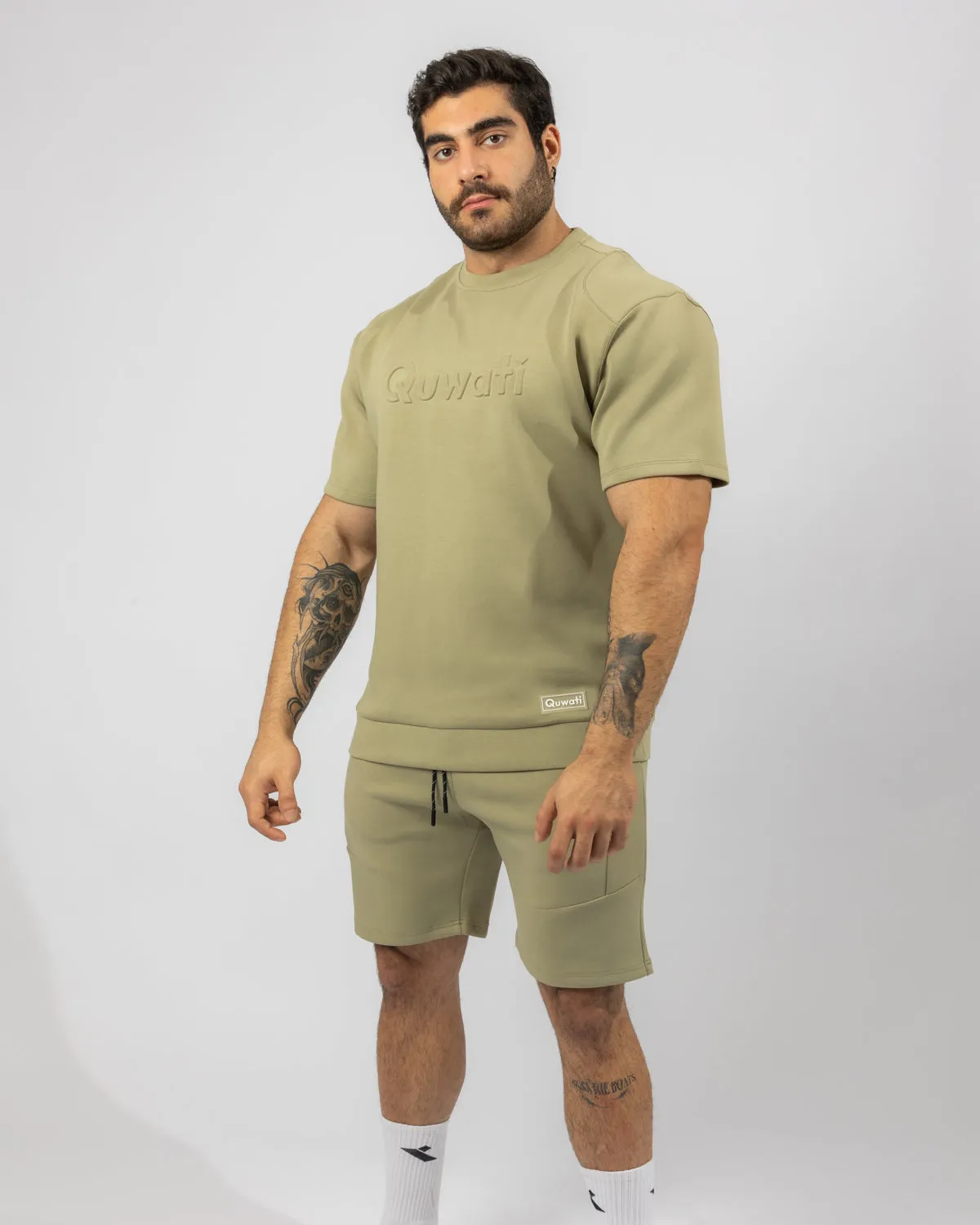 Shield Men Half Sleeve Pullover - Light Green