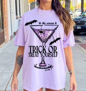 Short or Long Sleeve Comfort Colors Trick or Treat Yourself Shirt/ Halloween Tee