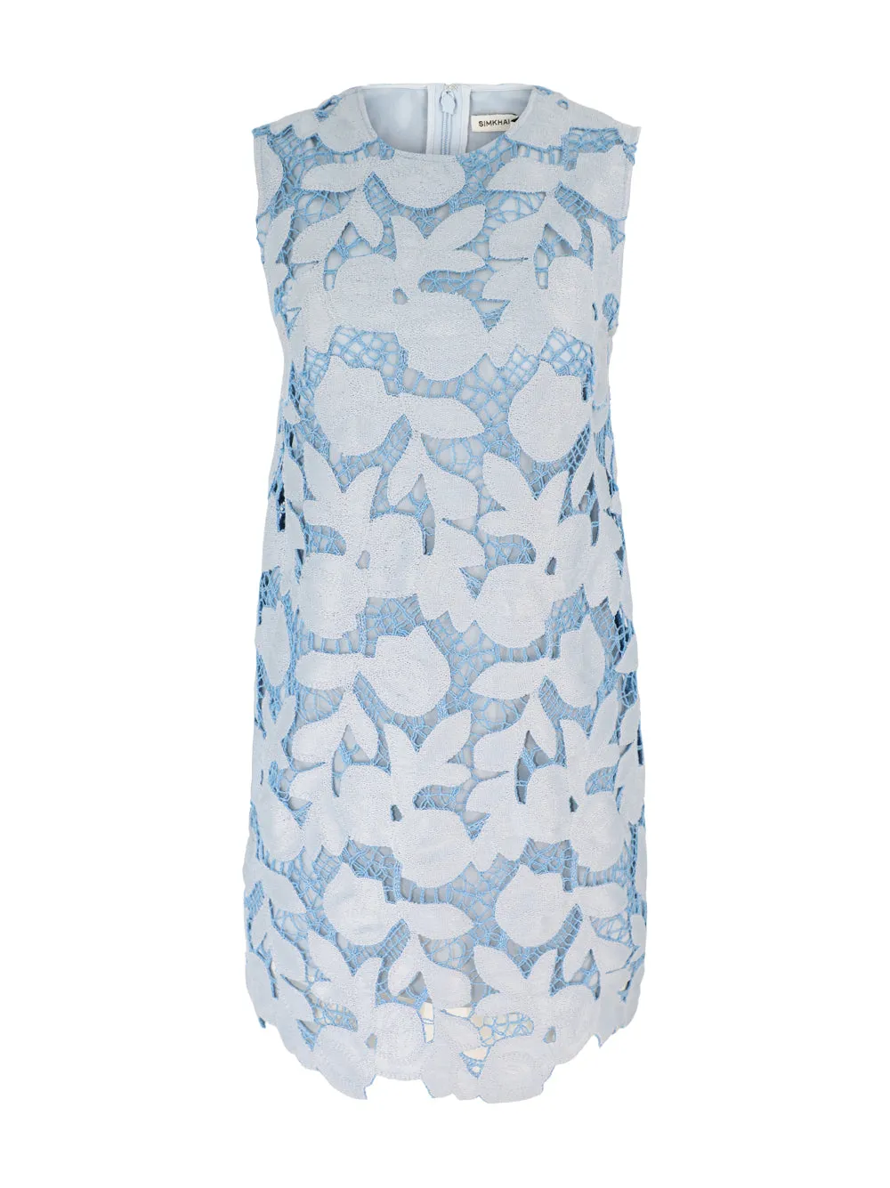 Simkhai Mickie Sleeveless Mini Dress in Periwinkle Sky Multi