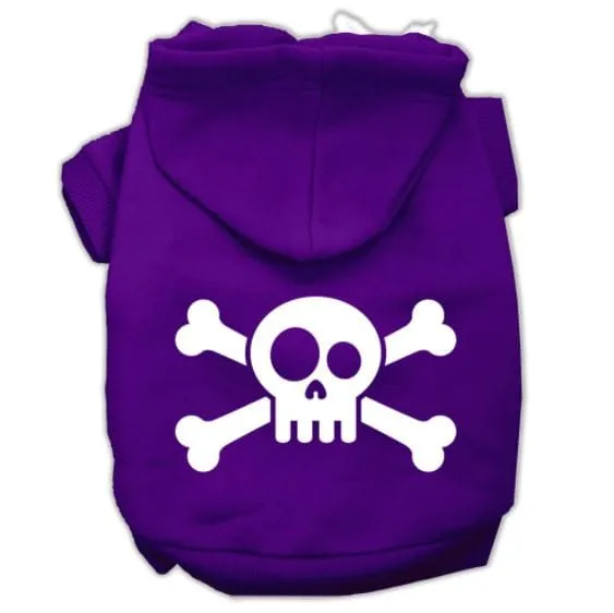 Skull Crossbones Print Dog Hoodie 9 Colors