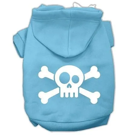 Skull Crossbones Print Dog Hoodie 9 Colors