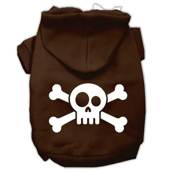 Skull Crossbones Print Dog Hoodie 9 Colors