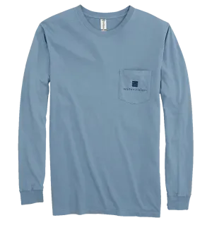 Slate Unisex LS Pocket Tee